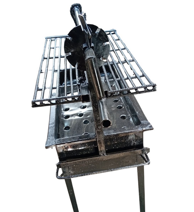 Metallic Charcoal Barbecue Grill for Hotels and Street Vendors (Large) size 34