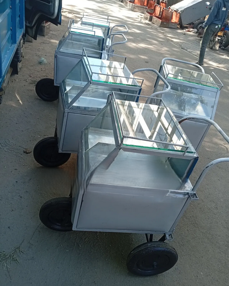 Juakali made large size (2 partition) Eggs/Smokie Trolley