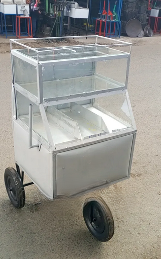 Juakali made large size (2 partition) Eggs/Smokie Trolley