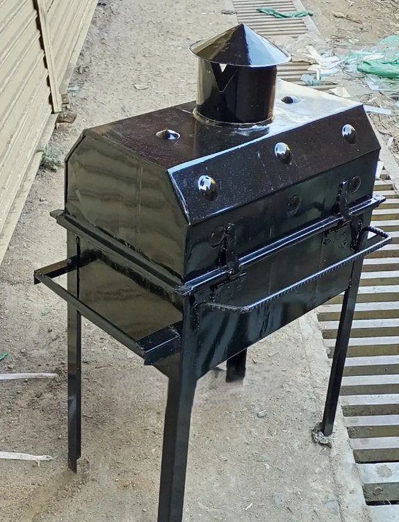 Metallic Charcoal Barbecue Grill for Hotels and Street Vendors  size 28