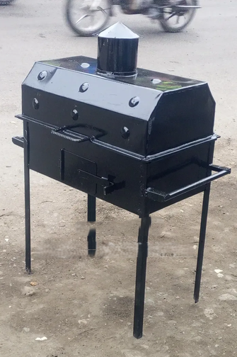 Metallic Charcoal Barbecue Grill for Hotels and Street Vendors size 24