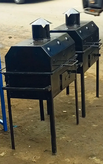 Metallic Charcoal Barbecue Grill for Hotels and Street Vendors  size 28