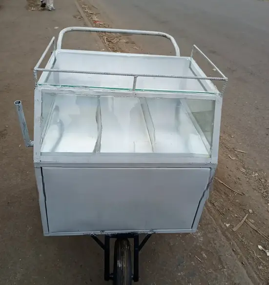 Smokie, Cassava, Sausage, Samosa, and Egg Street Food Vending Trolley for Fast, Convenient, and Professional Outdoor Food Business Operations. Size 24