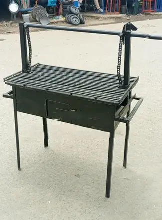 Metallic Charcoal Barbecue Grill for Hotels and Street Vendors (Large) size 34