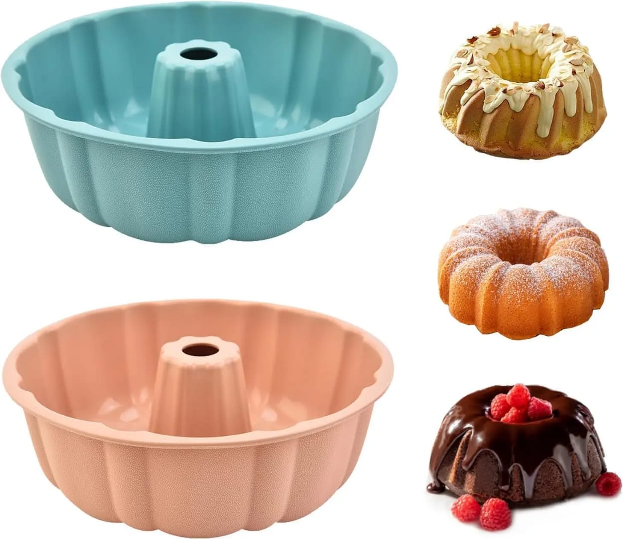 Silicon Baking Cake Tin, Material: 100% food grade silicone, Apply to sugar, chocolate, cake, ice cream. 3D design