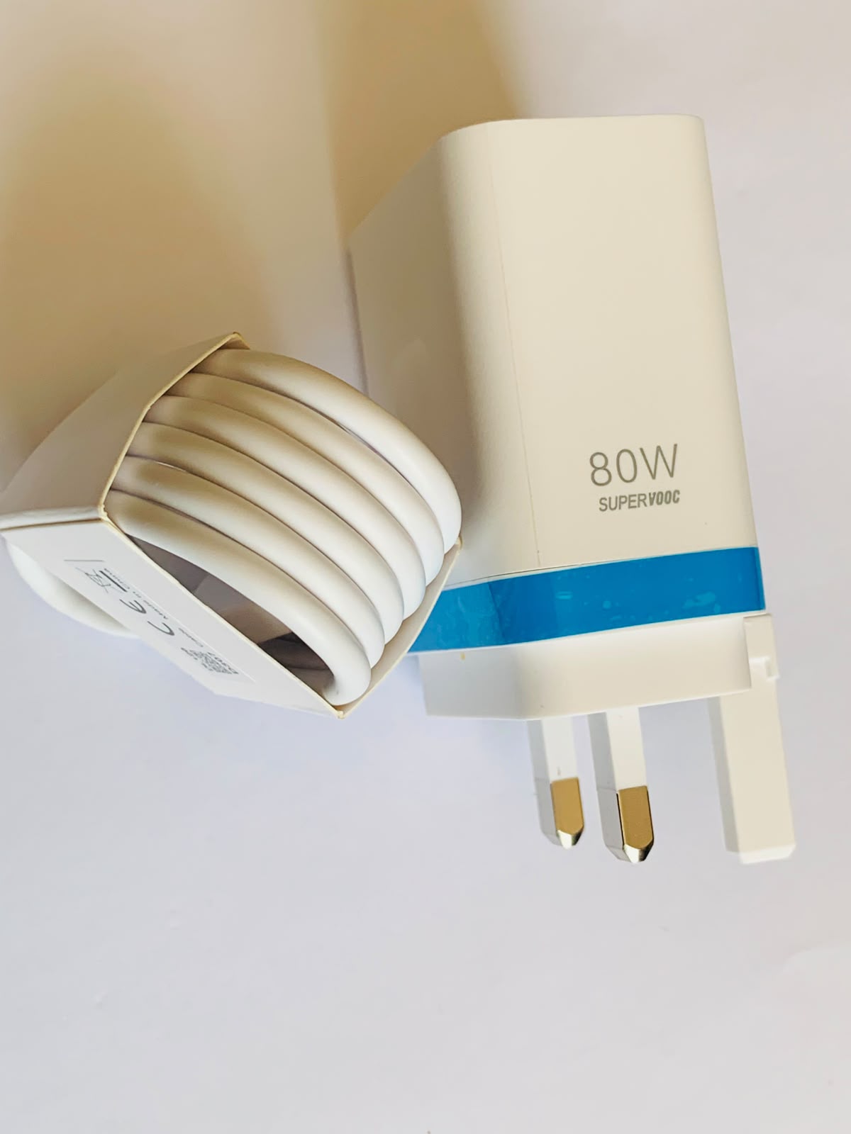 Original OPPO 80W SUPER VOOC Fast Charger Complete Set | Genuine OPPO Adapter + Type-C Charging Cable | 80W VOOC Fast Charging