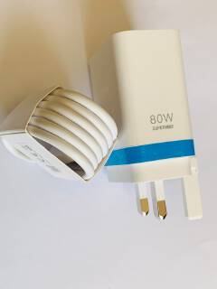 Original OPPO 80W SUPER VOOC Fast Charger Complete Set | Genuine OPPO Adapter + Type-C Charging Cable | 80W VOOC Fast Charging