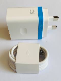 Original OPPO 80W SUPER VOOC Fast Charger Complete Set | Genuine OPPO Adapter + Type-C Charging Cable | 80W VOOC Fast Charging