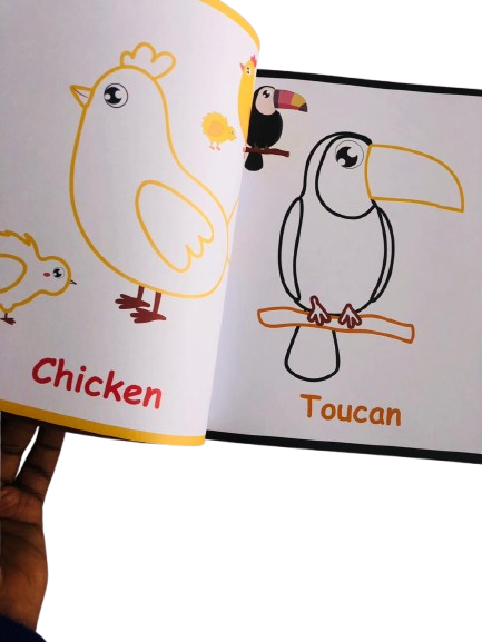 Coloring Book – Fun Animal-Themed Coloring Book for Kids