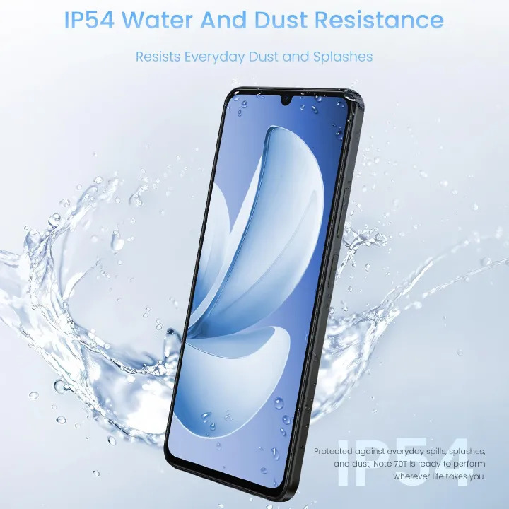 [Limited Offer] Brand New Realme Note 70 6300mAh Massive Battery 90Hz 6.74" 128GB ROM + 8(4+4)GB RAM 13MP Al Camera IP54 Waterproof 7.94mm Ultra Slim AI Smart Phones Side Fingerprint phone