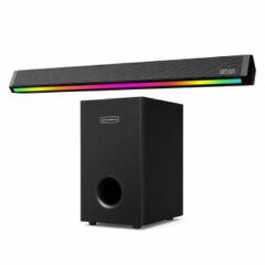 SOLARMAX SB-607 2.1CH Sound Bar Woofer Speaker System Soundbar System Home Audio with AUX USB Bluetooth  FM Rich Bass