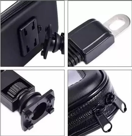 All weather motorbike, bicycle, electric bike phone mount holder Black