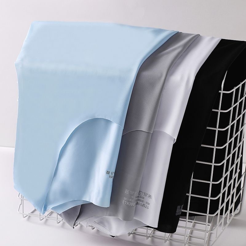 Top Fashion L-5XL Men's 3 Pack Tank Tops Ice Silk Men's Ice Silk Seamless Vest White Summer Tight-fitting Wide-shoulder V-neck Sport sleeveless Undershirt Men's Breathable Clothings M131