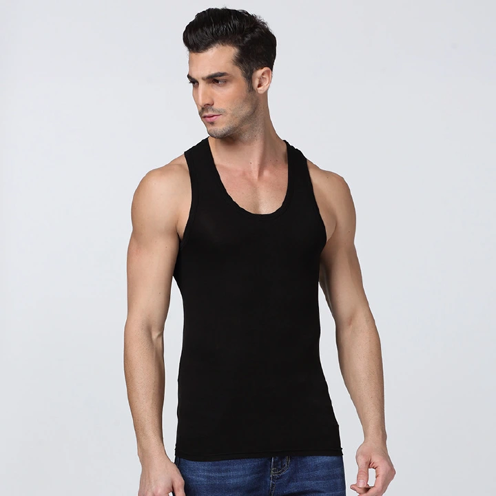 Good Quality L-4XL Cotton Men's 3 Pack Tank Tops 100% Cotton Performance Sleeveless Casual Classic T Shirts Summer Men's Sports Vest Men's Sports Undershirt Pure White Men's Round Neck Shirt  M129