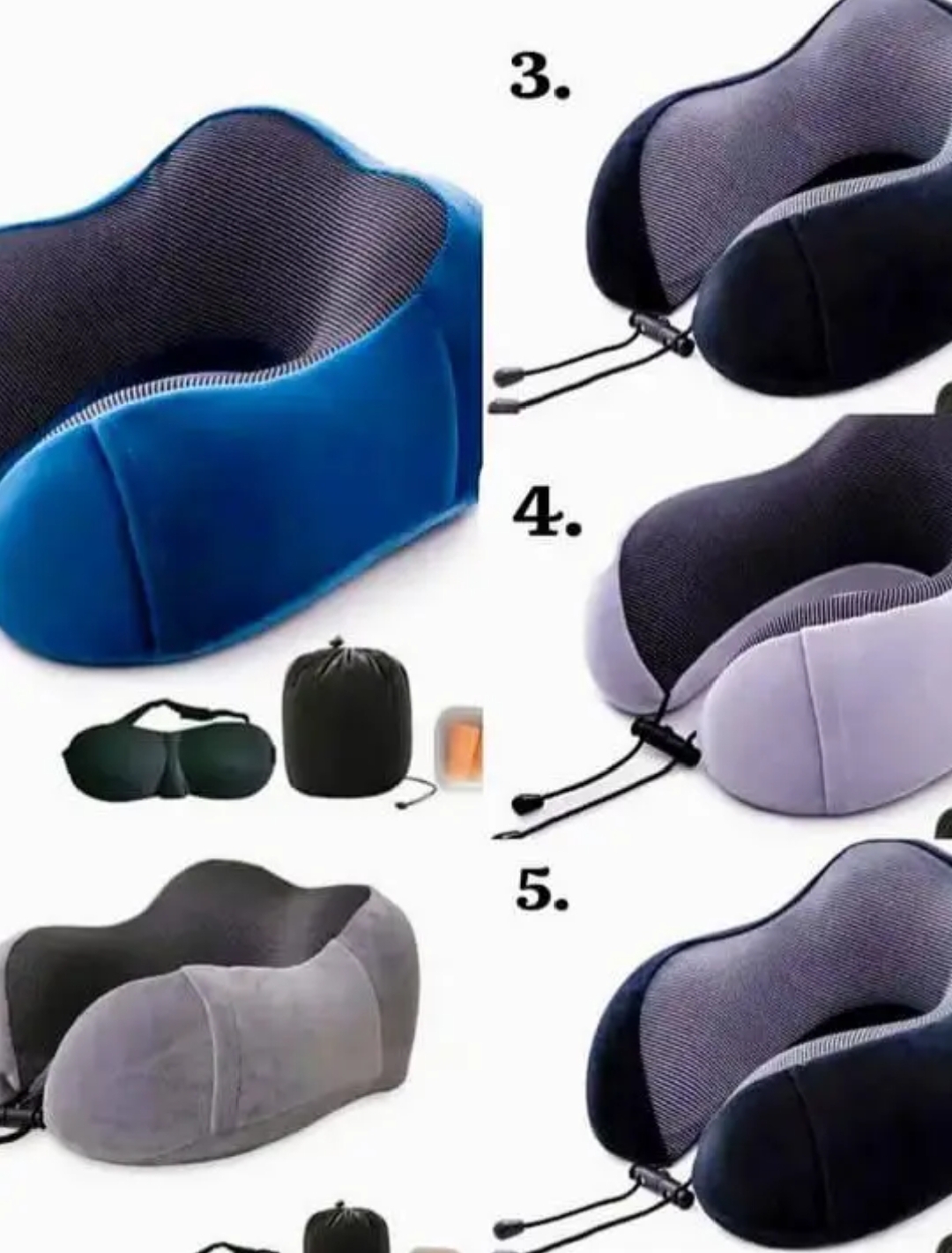 Orthopaedic Memory Foam, U-shape Neck Pillow ~ Soft and Comfortable, Machine Wash Cover.