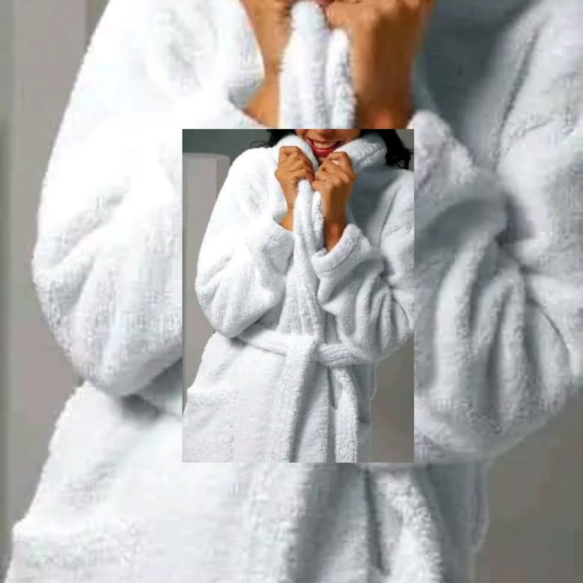 Mens/ Women's Super Soft Fleece Bathrobe,Long Shawl Collar bathing Robe, bathing gown, use as bathing towel/ Nightware