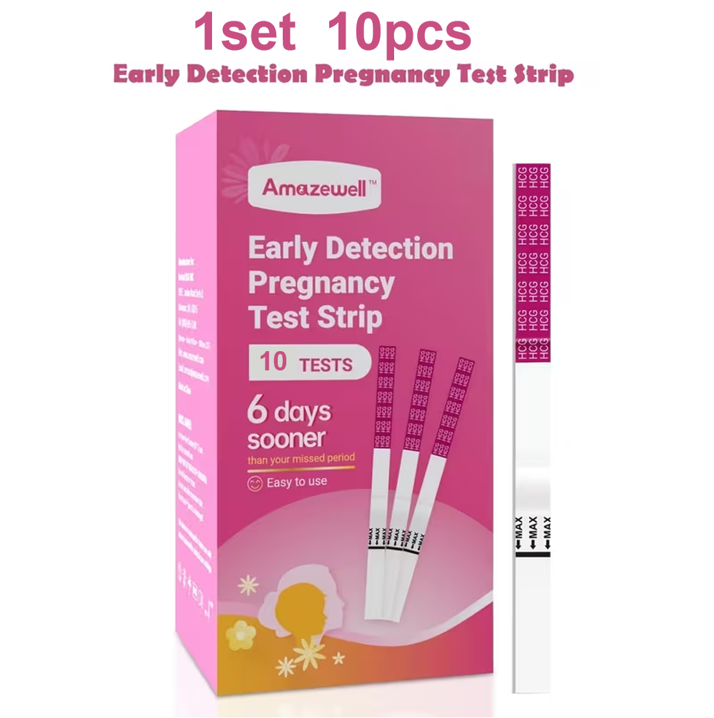 Mamatoto 10pcs Early Pregnancy Test Strips – Quick & Accurate Home Test, Easy to Use, Results in Minutes, Reliable for TTC Women, Private & Discreet