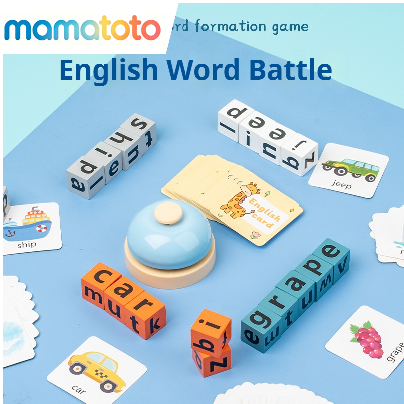 Race to Spell Word Cube Game – Fun Alphabet Learning Toy with Color Blocks & Cards,Builds Vocabulary & Phonics, Interactive Preschool Activity for Kids 3+, Ideal Gift for Boys & Girls
