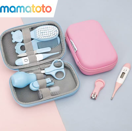 8pcs Kids Healthcare Kit with Portable Case – Complete Child Grooming Set with Ear Spoon, Nail Clippers, Soft Comb & Brushes, Essential for Daily Personal Care, Perfect for Home, Travel & Holiday Gif