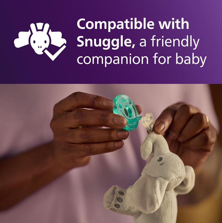 3pcs Newborn Pacifier，Round Smile Design, BPA-Free Food-Grade Silicone Pacifier,Calms Crying Baby Instantly, Perfect for Hospital Bag, Baby Registry & Daily Use(0-6 Months)