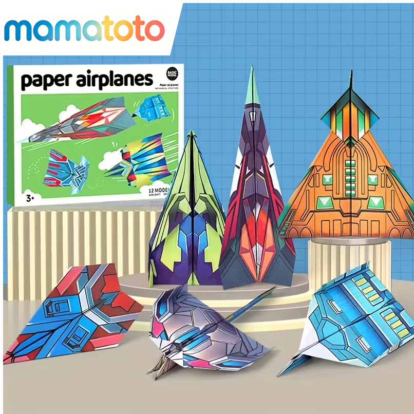 Complete Paper Airplane Kit for Beginners – Step-by-Step Folding Guide & Practice Sheets, Easy to Learn, Fun to Fly, Perfect for Kids, Family Activities, School Projects & Holiday Gifts