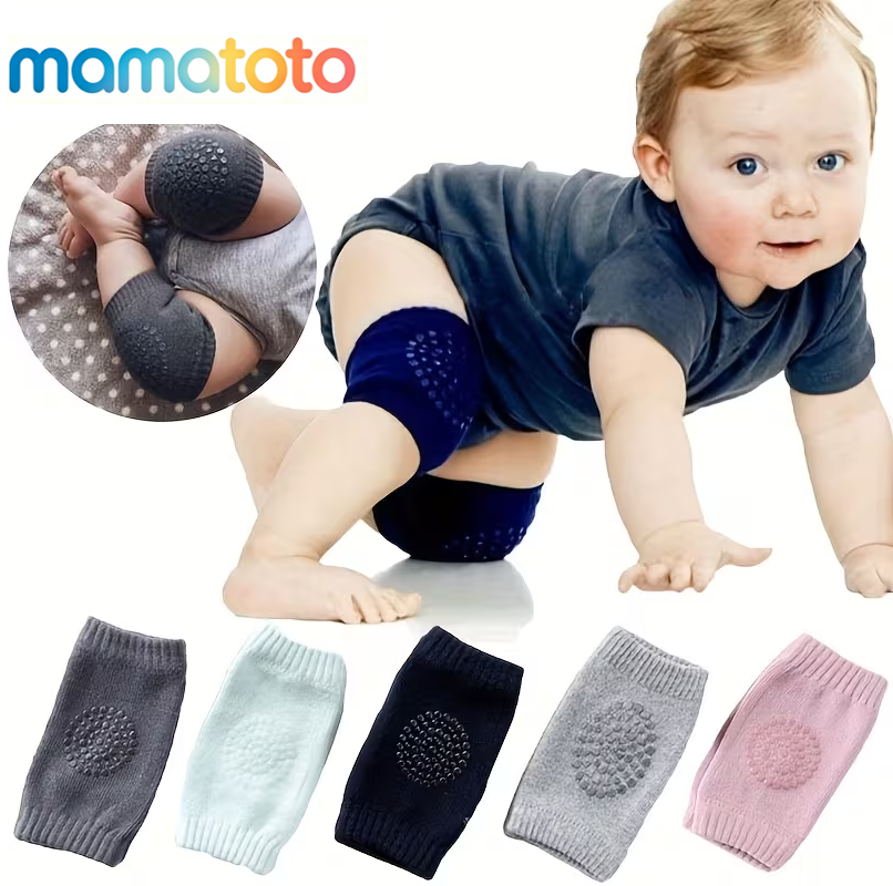 Non-Slip Baby Knee Pads & Socks Set – Soft Cushioned Protector for Crawling & Walking, Keeps Knees & Feet Safe, Breathable & Comfy for 0-1 Year, Perfect for Home, Carpet & Outdoor Play