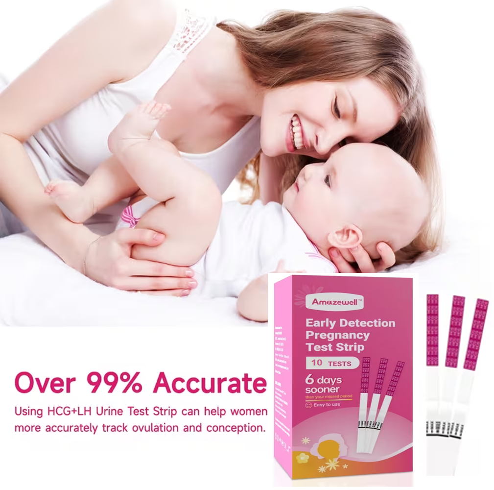 Mamatoto 10pcs Early Pregnancy Test Strips – Quick & Accurate Home Test, Easy to Use, Results in Minutes, Reliable for TTC Women, Private & Discreet