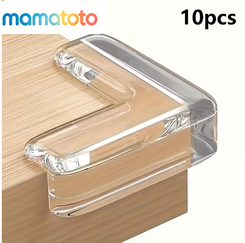 10Pcs Baby Proofing Corner Guards – Clear Silicone, Invisible on Furniture, Soft Bumpers for Tables, Cabinets & Sharp Edges, Easy Peel & Stick, Keeps Crawling Toddlers Safe at Home  Anniv. Sale