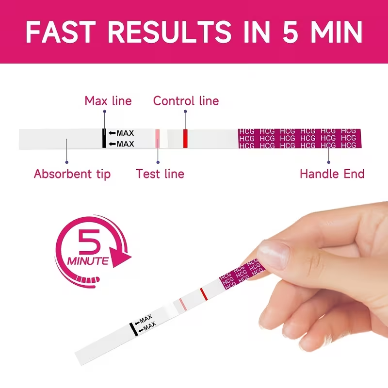Mamatoto 10pcs Early Pregnancy Test Strips – Quick & Accurate Home Test, Easy to Use, Results in Minutes, Reliable for TTC Women, Private & Discreet