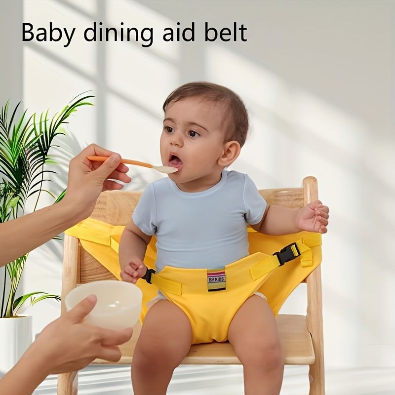 Portable Dining Chair Safety Belt for Kids – Universal Adjustable Strap Keeps Toddler Secure in Any High Chair, No More Slipping or Standing Up, Essential for Restaurant Meals, Family Trips & Travel