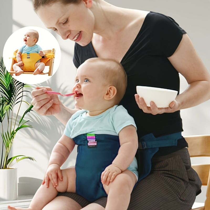 Portable Dining Chair Safety Belt for Kids – Universal Adjustable Strap Keeps Toddler Secure in Any High Chair, No More Slipping or Standing Up, Essential for Restaurant Meals, Family Trips & Travel