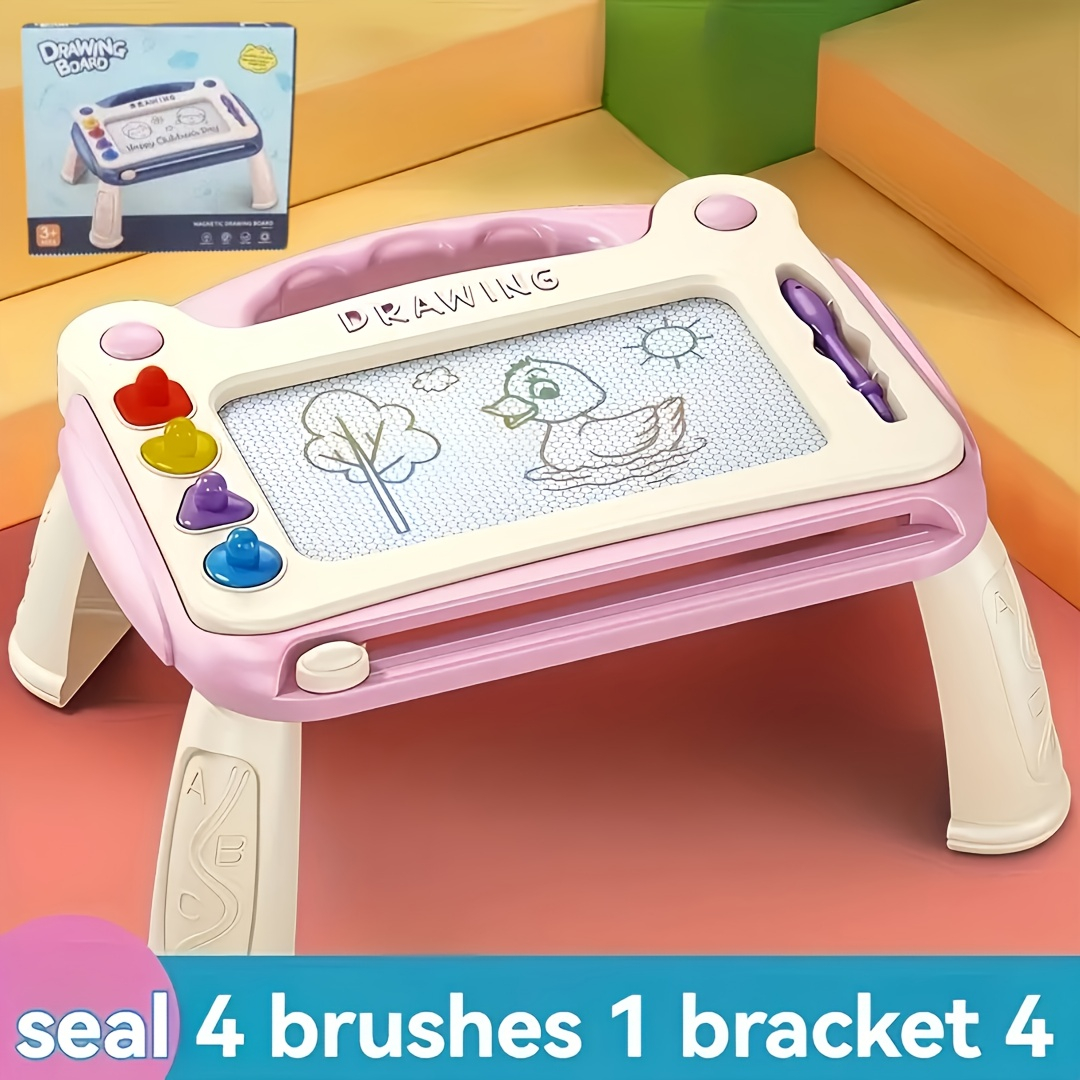 3-in-1 Green Magnetic Drawing Board for Kids – Early Learning & Colorful Art, Easy to Draw & Wipe, Reusable & Mess-Free, Perfect Birthday & Easter Gift
