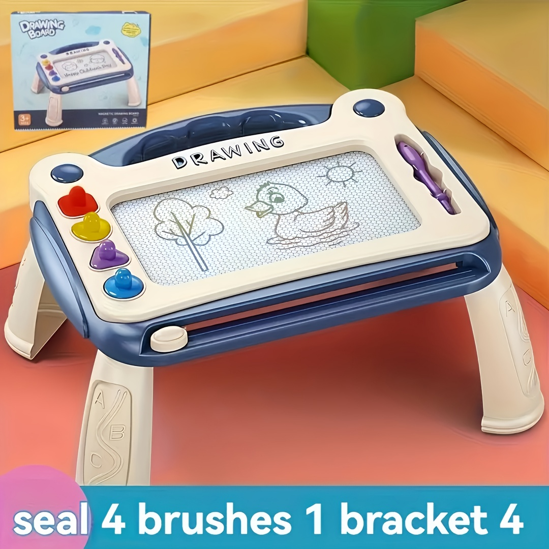3-in-1 Green Magnetic Drawing Board for Kids – Early Learning & Colorful Art, Easy to Draw & Wipe, Reusable & Mess-Free, Perfect Birthday & Easter Gift