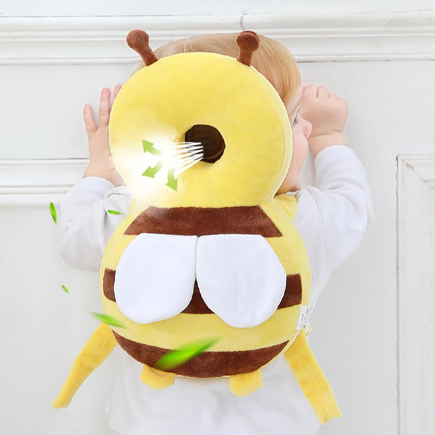 Mamatoto Cute Animal-Shaped Baby Head Protection Backpack for 6-36 Months – Soft Plush Anti-Fall Cushion for Toddlers Learning to Walk, Adjustable Safety Pillow, Breathable, Ideal Gift for Infants