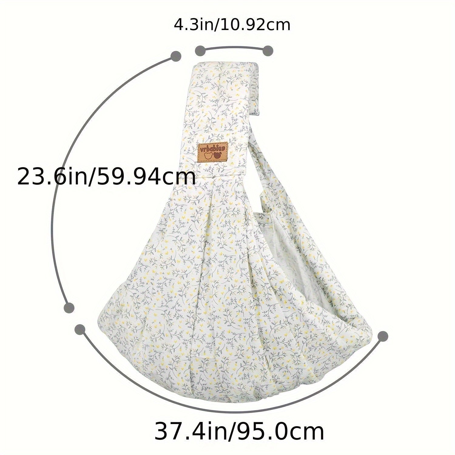 Baby Carrier from Newborn – Soft Lightweight Baby Sling, Adjustable Shoulder Strap Easy Wearing, Front Baby Sling for Newborn & Toddler 1-24 Months, Perfect Baby Shower Gift