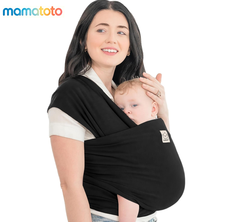 Baby Carrier from Newborn – Soft Lightweight Sling with Pockets & Adjustable Shoulder Strap, Breathable Front Baby Carrier for 1-24 Months, Hands-Free Travel Essential, Perfect Baby Shower Gift