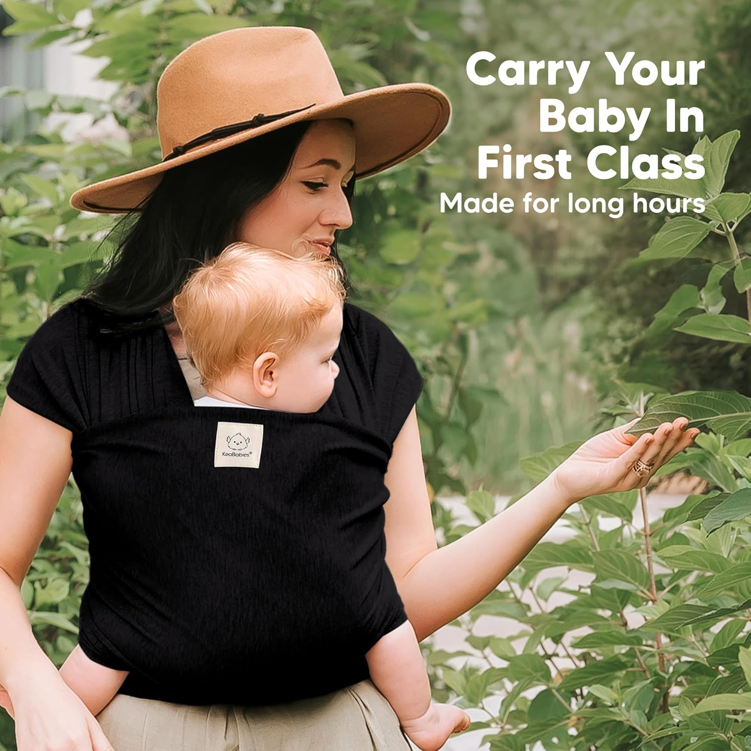 Baby Carrier from Newborn – Soft Lightweight Sling with Pockets & Adjustable Shoulder Strap, Breathable Front Baby Carrier for 1-24 Months, Hands-Free Travel Essential, Perfect Baby Shower Gift
