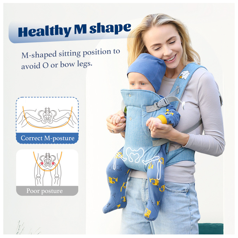4-in-1 Convertible Baby Carrier – Ergonomic Hands-Free Carrier with Lumbar Support, 4 Carrying Positions for Newborn to Toddler (0-36 Months), Adjustable Fit for All Caregivers, Perfect Registry Gift