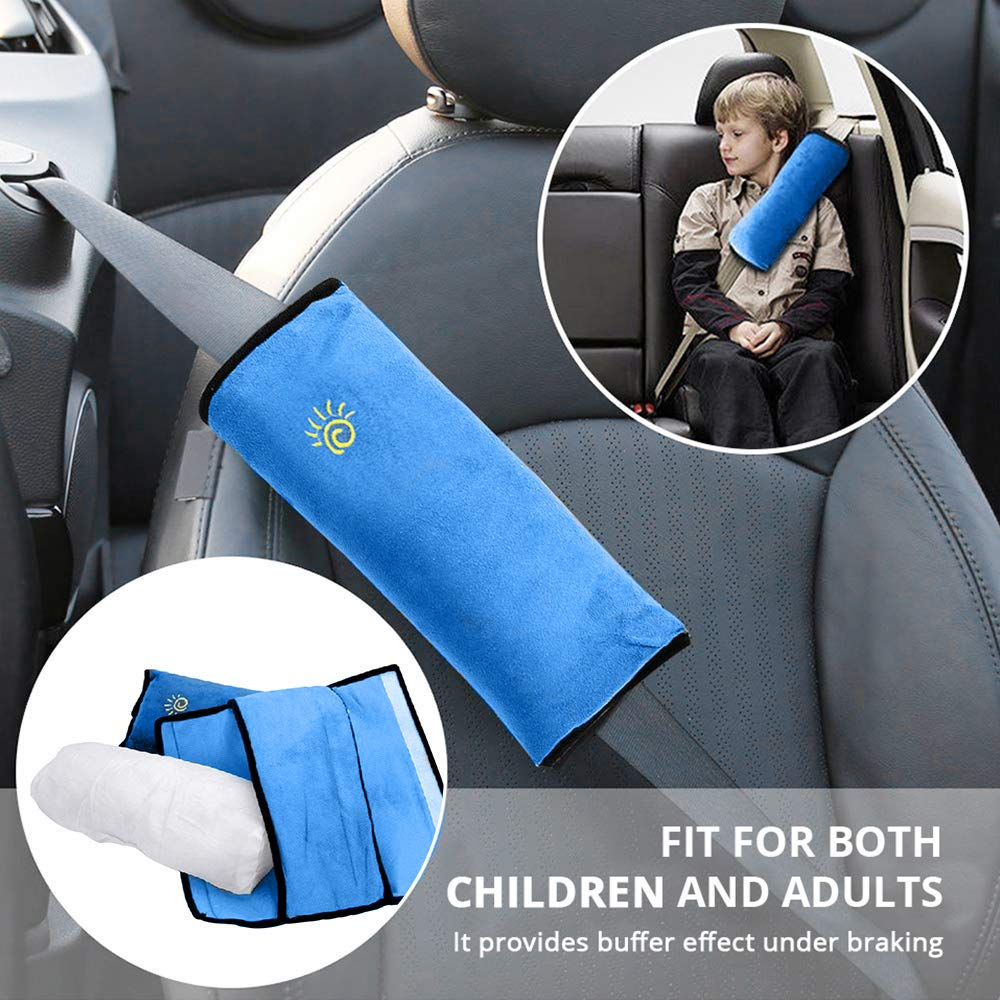 Universal Seat Belt Pillow for Kids – Extra Soft Car Seat Strap Cushion, Head & Neck Support for Baby Toddler, Travel Sleeping Pillow for Car, Ideal for Road Trips & Daily Commute