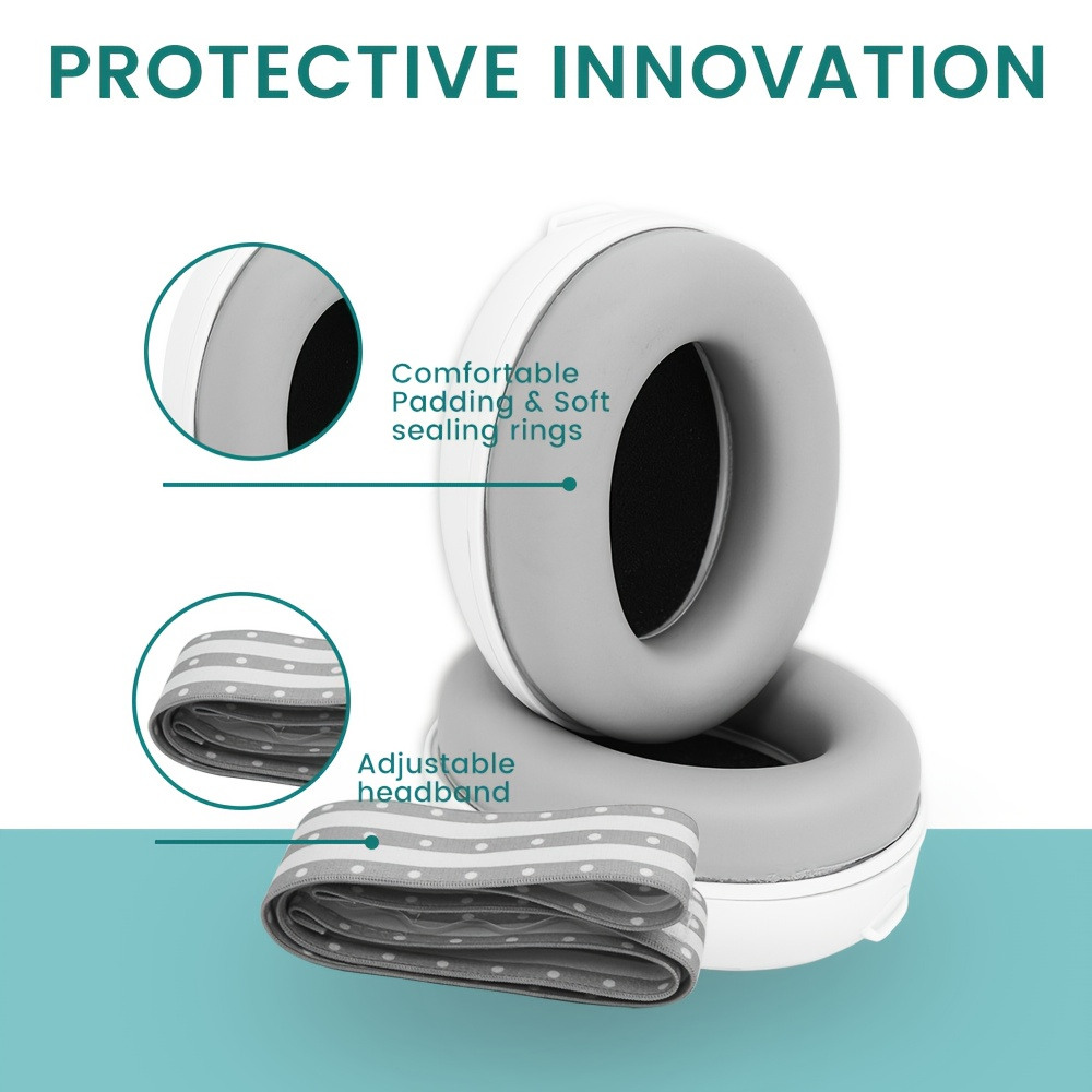 1pcs Baby Ear Protection Headphones for 0-36 Months –  Comfortable Elastic Headband, Protects Hearing & Improves Sleep, Ideal for Flying, Travel & Daily Use,Perfect Baby Shower Gift