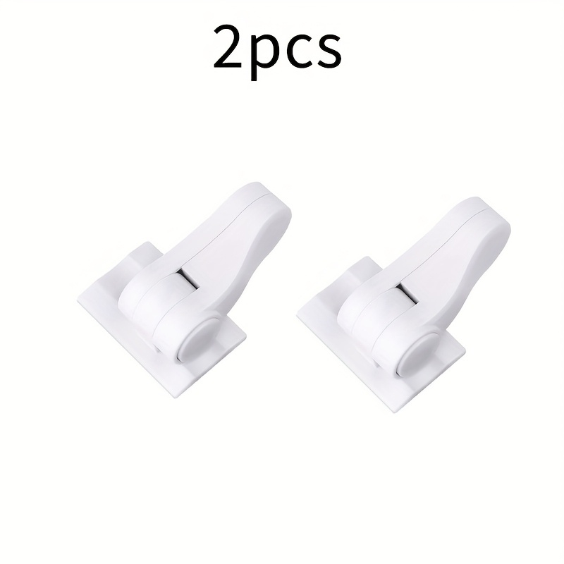 2pcs Safety Door Handle Lock – Press & Twist 180° Unlock, Door Limiter Restricts Opening, Prevents Kids & Pets from Escaping, No-Drill Self-Adhesive, for Doors, Windows, Cabinets, Drawers & Fridge