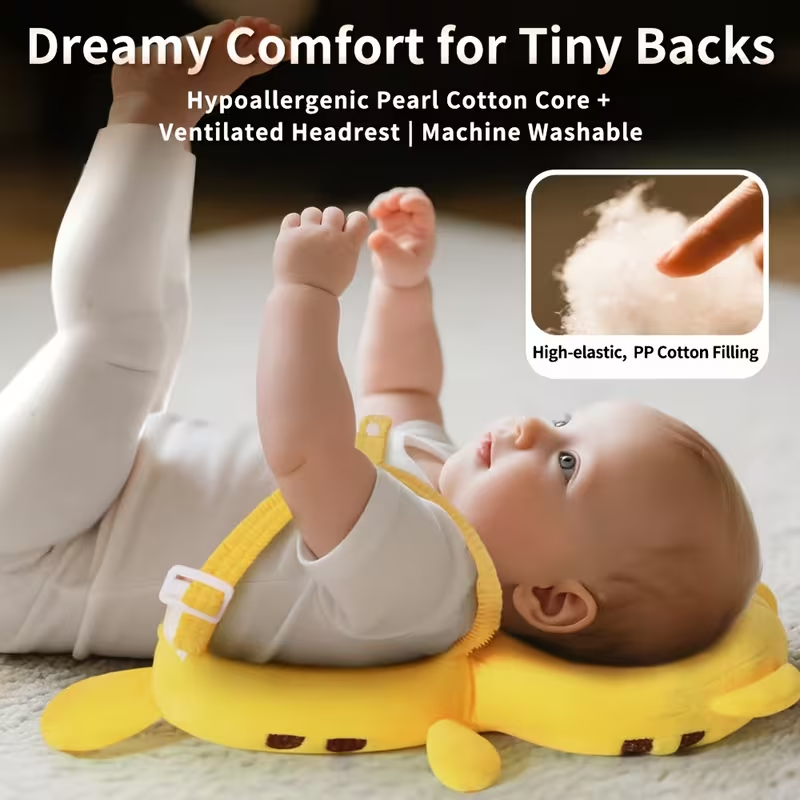 Mamatoto Cute Animal-Shaped Baby Head Protection Backpack for 6-36 Months – Soft Plush Anti-Fall Cushion for Toddlers Learning to Walk, Adjustable Safety Pillow, Breathable, Ideal Gift for Infants