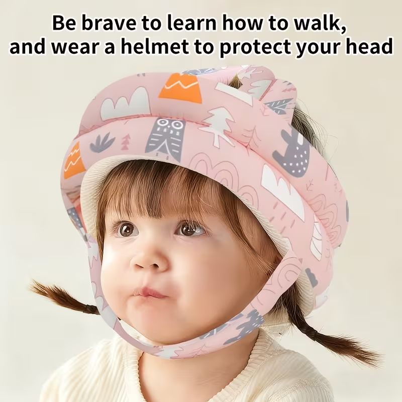 Baby Head Protector for 6-24 Months – 360° Soft Safety Helmet, Breathable & Adjustable Anti-Fall Hat, Prevents Bumped Heads, Keeps Toddlers Safe While Crawling & Walking