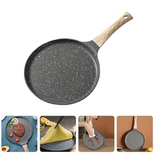 High Quality 28cm Granite Chapati Pan Non Stick Flat Pan Durable Stone Coated Roti Maker Skillet Induction Compatible Even Heat Distribution Cookware for Home Kitchen Daily Use