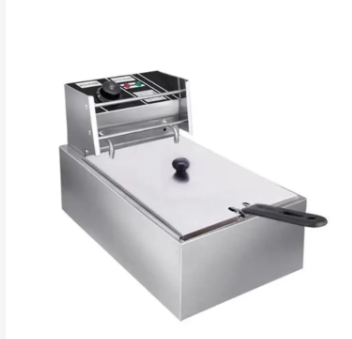 Macro  6L SINGLE electric deep fryer STAINLESS STEEL TANK Energy Efficient Double Electric Chips / Chicken / MANDAZIS Deep Fryer Machine