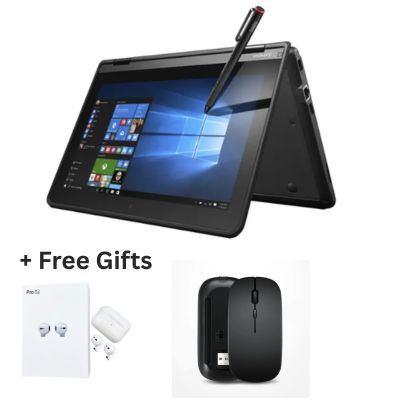 Lenovo ThinkPad Yoga 11e Touchscreen Intel Core i5 7th Gen 8GB RAM 256GB SSD x360 MS Office Installed EX UK with a Stylus pen + FREE EARPODS AND A WIRELESS RECHARGEABLE MOUSE