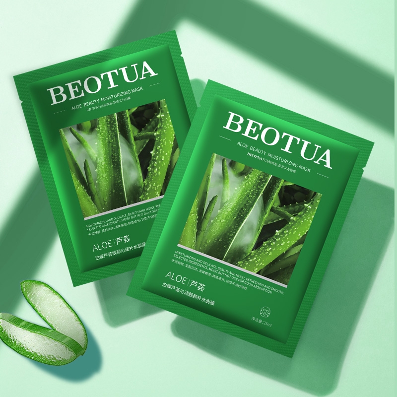 BEOTUA  Aloe Vera Face Mask - Skin Care Set Natural Plants - Moisturize Hydrating Brightening Whitening Acne Treatment | Firming Anti-wrinkle Deeply Nourish Smooth Anti-dark Repair Skin