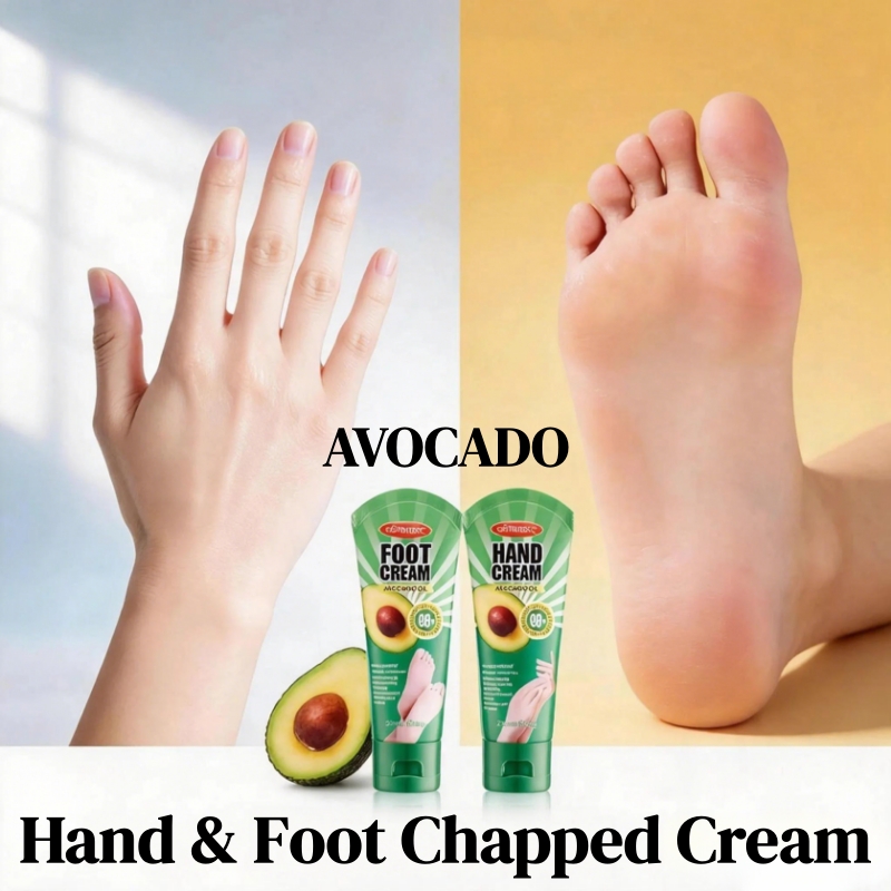 KORMESIC Avocad Hand Foot Chapped Cream Repair Cracked Heels Dry Cracked Feet Rescue Foot Cracks Split Heels Hard Skin & Cracks Heel Fissures Plantar Rhagades Painless Deep Skin Fissures Moisturizer