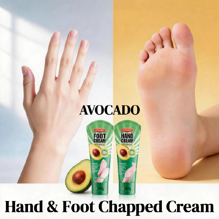 KORMESIC Avocad Hand Foot Chapped Cream Repair Cracked Heels Dry Cracked Feet Rescue Foot Cracks Split Heels Hard Skin & Cracks Heel Fissures Plantar Rhagades Painless Deep Skin Fissures Moisturizer