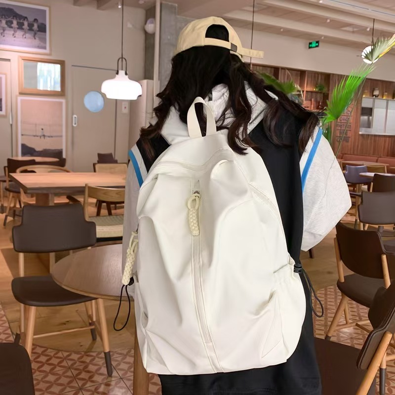 Fashionable Large-Capacity Schoolbag For Boys And Girls High School Students Simple And Casual Sports Backpack Travel Backpack With Dual Shoulder Straps